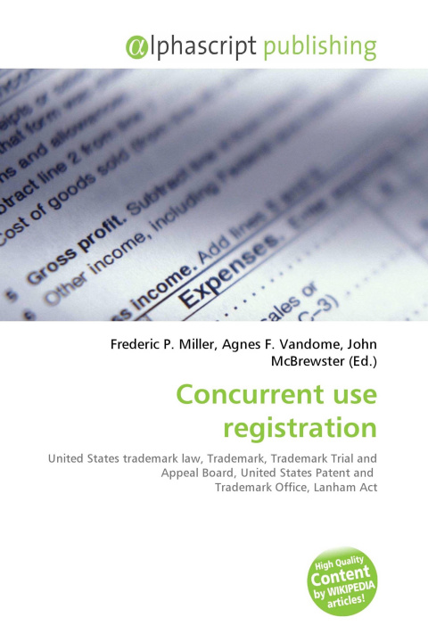 Könyv Concurrent use registration Agnes F. Vandome