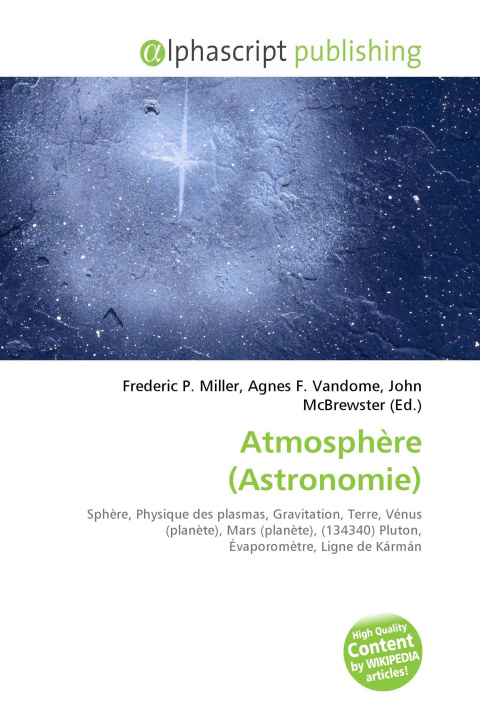 Libro Atmosphère (Astronomie) Agnes F. Vandome
