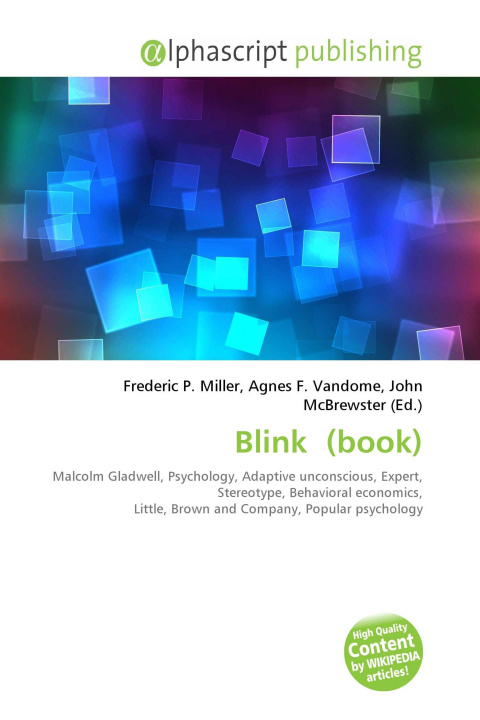 Kniha Blink (book) Agnes F. Vandome