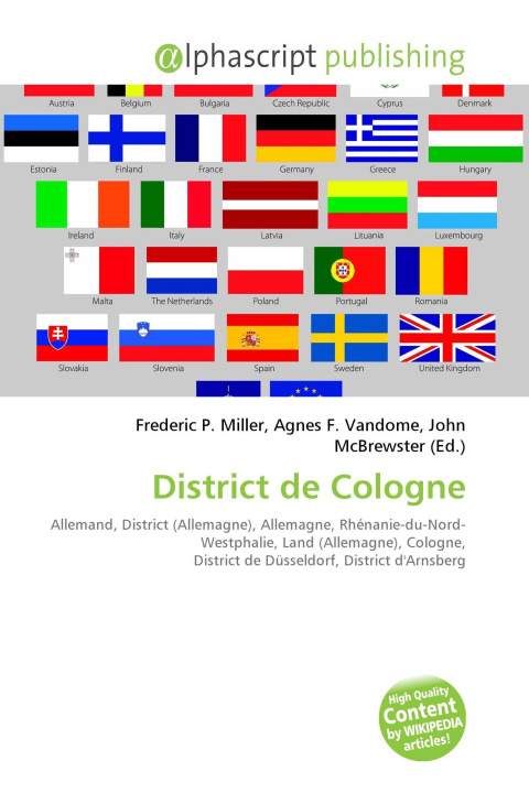 Kniha District de Cologne Agnes F. Vandome