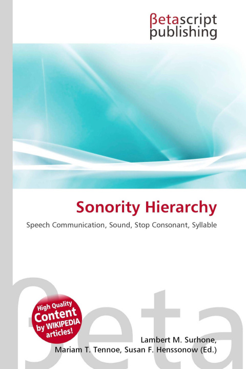 Kniha Sonority Hierarchy Mariam T. Tennoe
