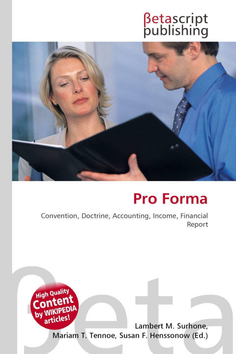 Kniha Pro Forma Mariam T. Tennoe