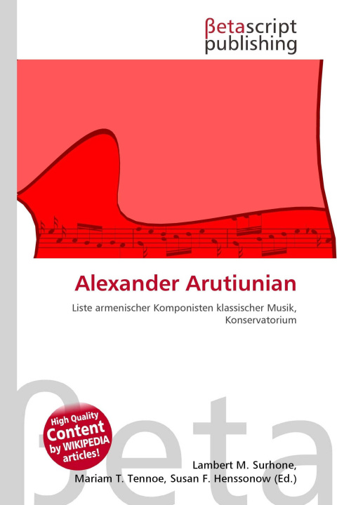Kniha Alexander Arutiunian Mariam T. Tennoe