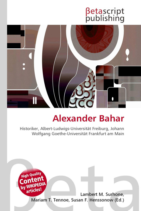 Kniha Alexander Bahar Mariam T. Tennoe