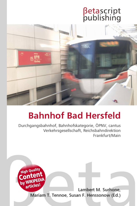 Kniha Bahnhof Bad Hersfeld Mariam T. Tennoe
