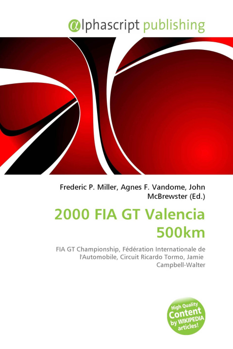 Kniha 2000 FIA GT Valencia 500km Agnes F. Vandome
