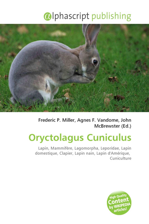 Kniha Oryctolagus Cuniculus Agnes F. Vandome
