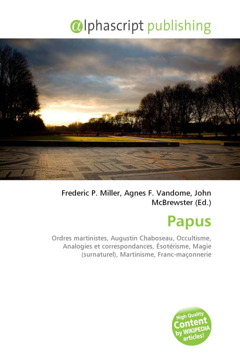 Kniha Papus Agnes F. Vandome