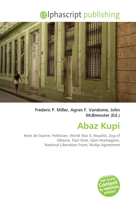 Knjiga Abaz Kupi Agnes F. Vandome