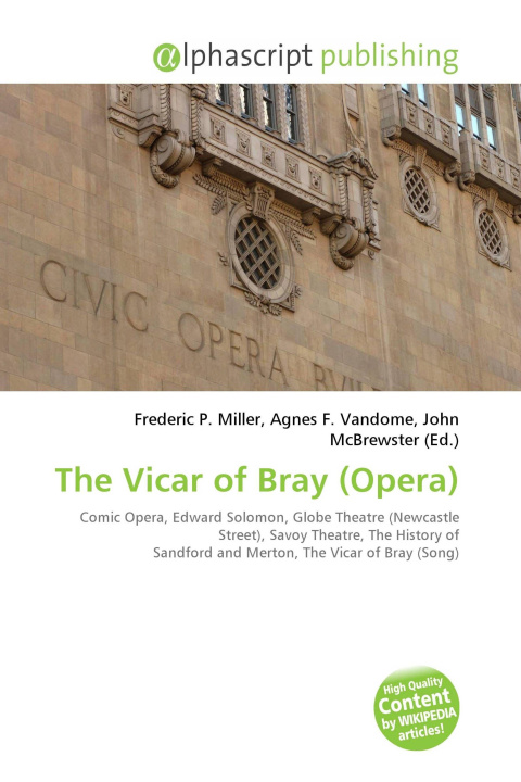 Kniha The Vicar of Bray (Opera) Agnes F. Vandome