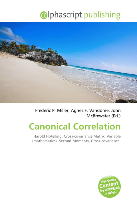Knjiga Canonical Correlation Agnes F. Vandome