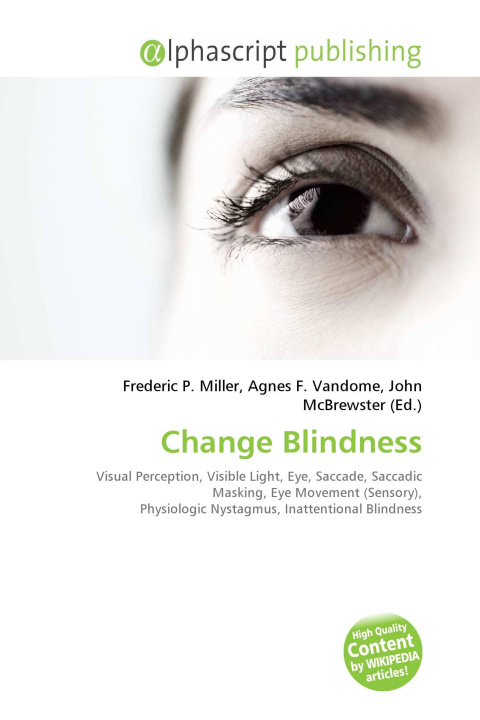 Kniha Change Blindness Agnes F. Vandome