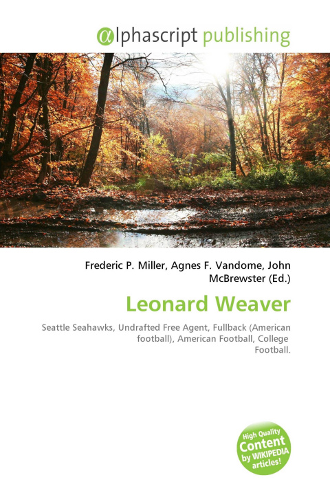 Knjiga Leonard Weaver Agnes F. Vandome