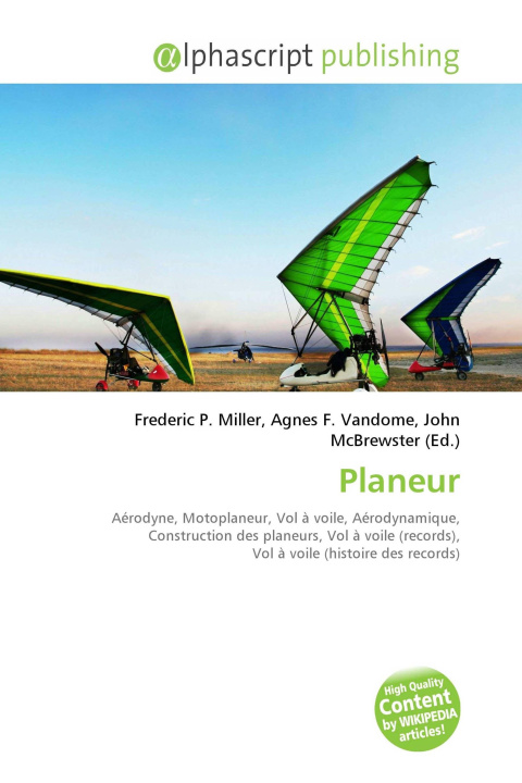 Kniha Planeur Agnes F. Vandome