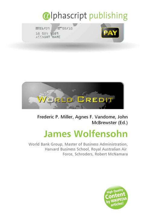 Knjiga James Wolfensohn Agnes F. Vandome