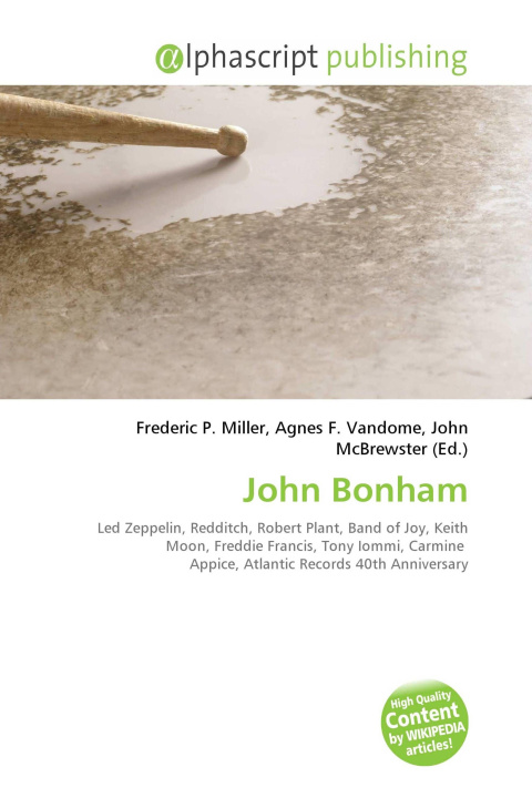 Knjiga John Bonham Agnes F. Vandome