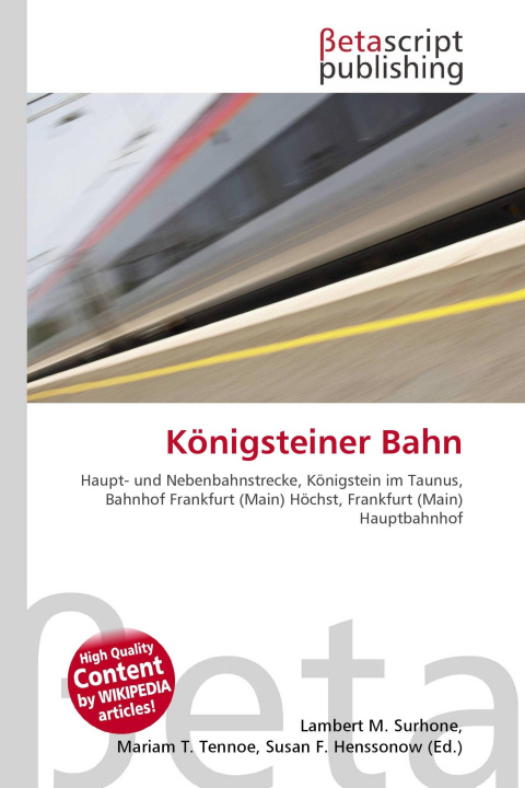 Kniha Königsteiner Bahn Mariam T. Tennoe