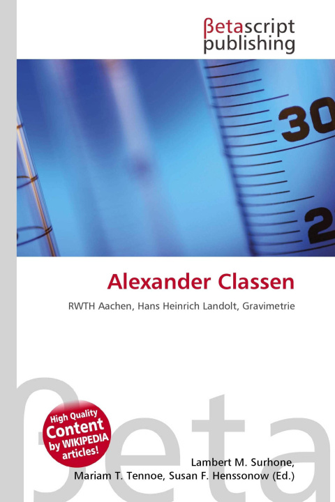 Kniha Alexander Classen Mariam T. Tennoe