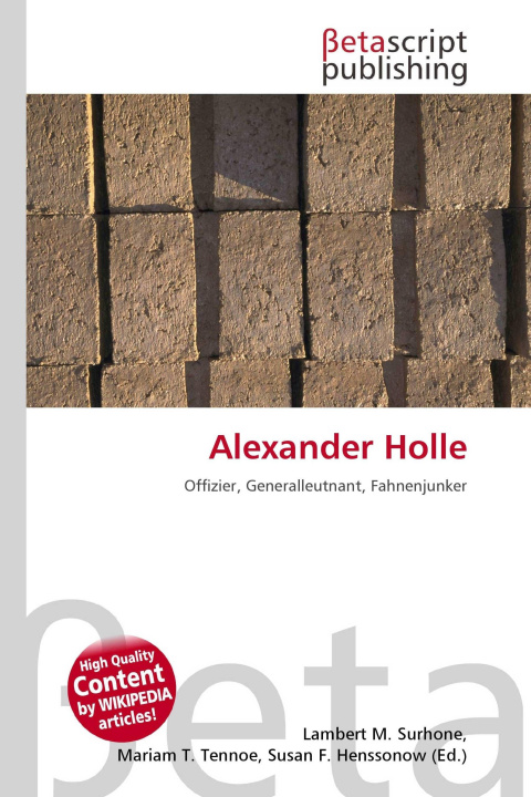 Kniha Alexander Holle Mariam T. Tennoe