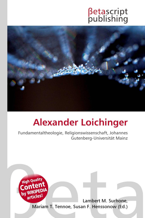 Kniha Alexander Loichinger Mariam T. Tennoe