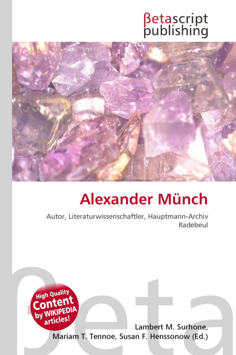 Knjiga Alexander Münch Mariam T. Tennoe