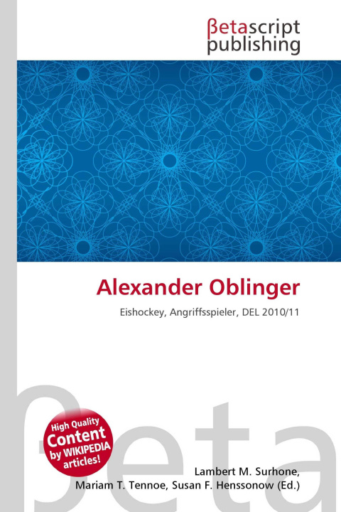 Kniha Alexander Oblinger Mariam T. Tennoe