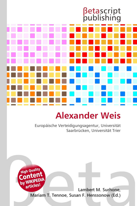 Kniha Alexander Weis Mariam T. Tennoe