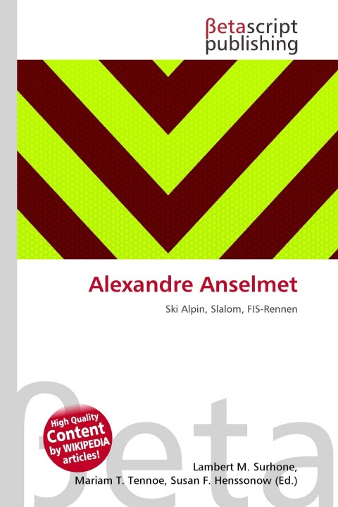 Kniha Alexandre Anselmet Mariam T. Tennoe