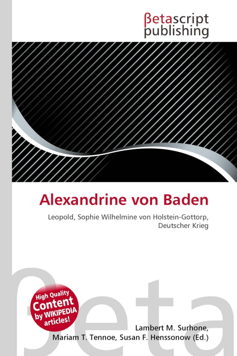 Kniha Alexandrine von Baden Mariam T. Tennoe