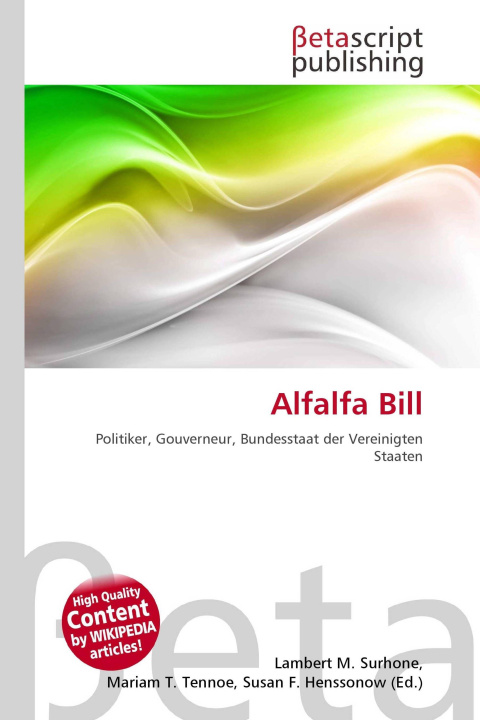 Knjiga Alfalfa Bill Mariam T. Tennoe