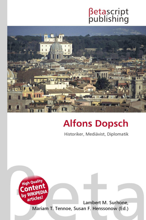 Kniha Alfons Dopsch Mariam T. Tennoe