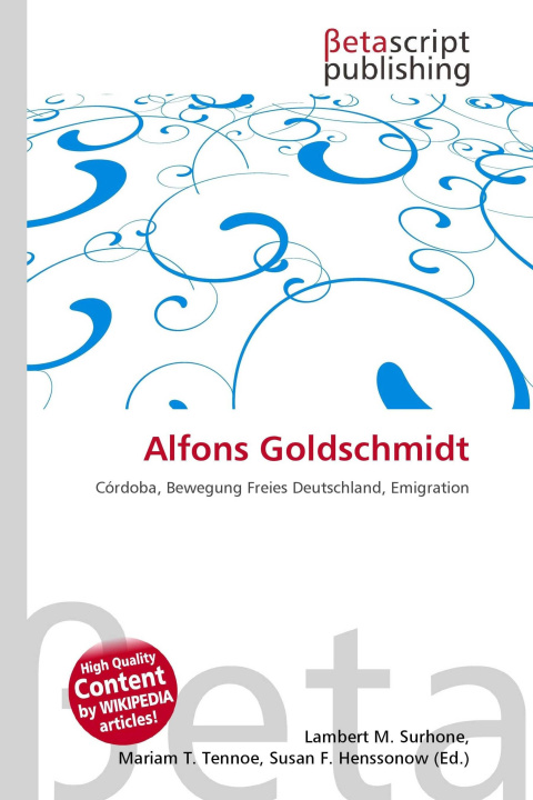 Kniha Alfons Goldschmidt Mariam T. Tennoe