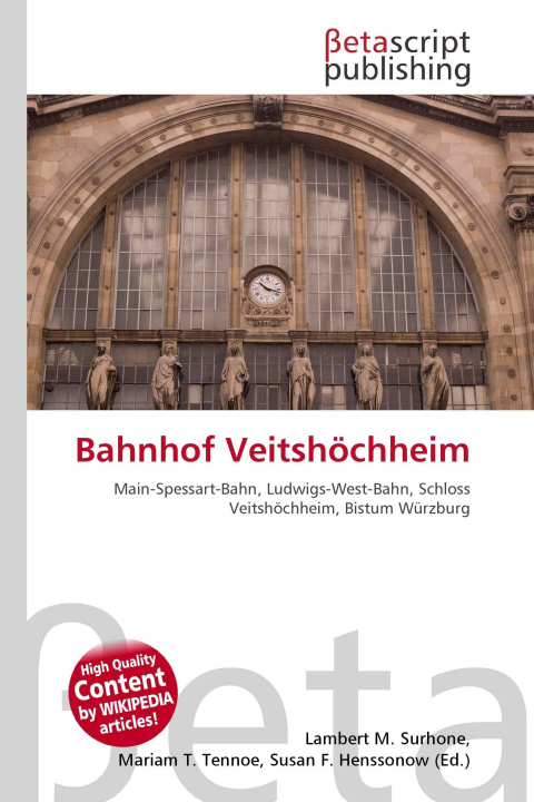 Knjiga Bahnhof Veitshöchheim Mariam T. Tennoe
