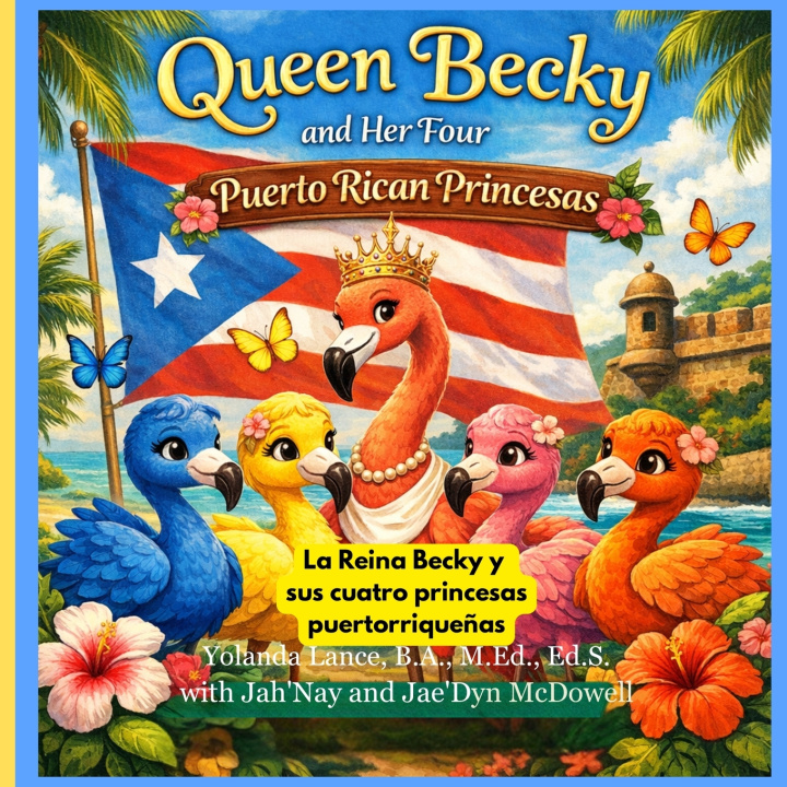 Kniha La Reina Becky y sus Cuatro Princesas Puertorriqueñas Lance