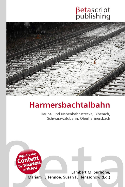 Knjiga Harmersbachtalbahn Mariam T. Tennoe