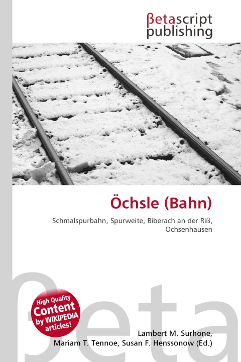 Kniha Öchsle (Bahn) Mariam T. Tennoe