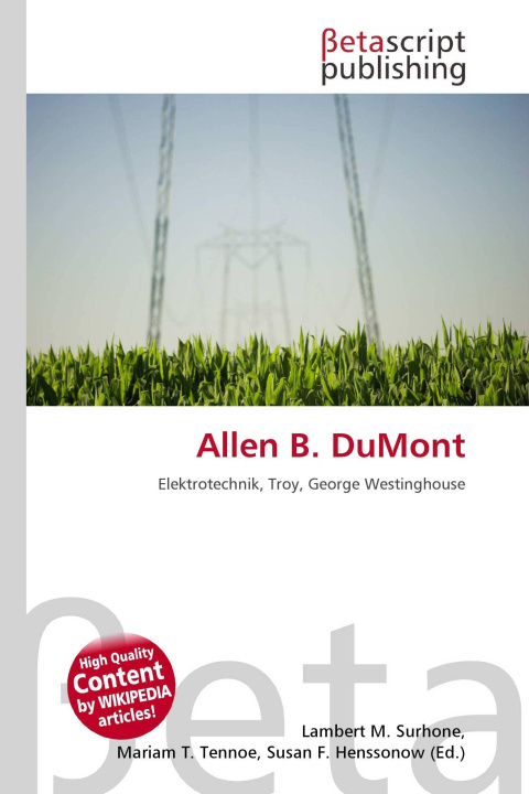 Kniha Allen B. DuMont Mariam T. Tennoe