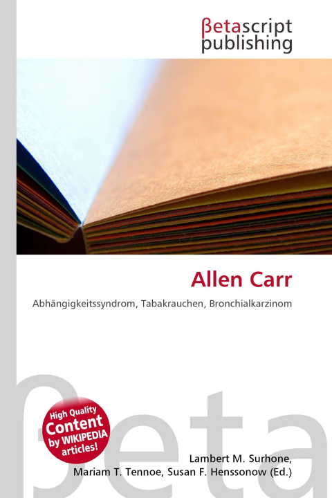 Kniha Allen Carr Mariam T. Tennoe