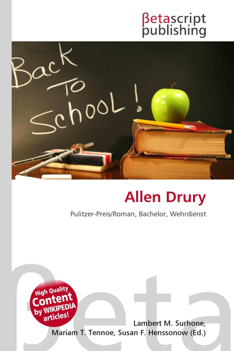 Libro Allen Drury Mariam T. Tennoe
