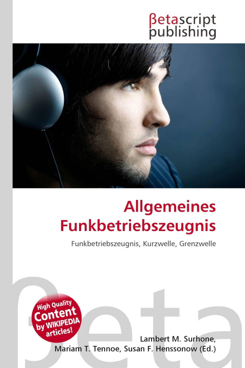 Knjiga Allgemeines Funkbetriebszeugnis Mariam T. Tennoe