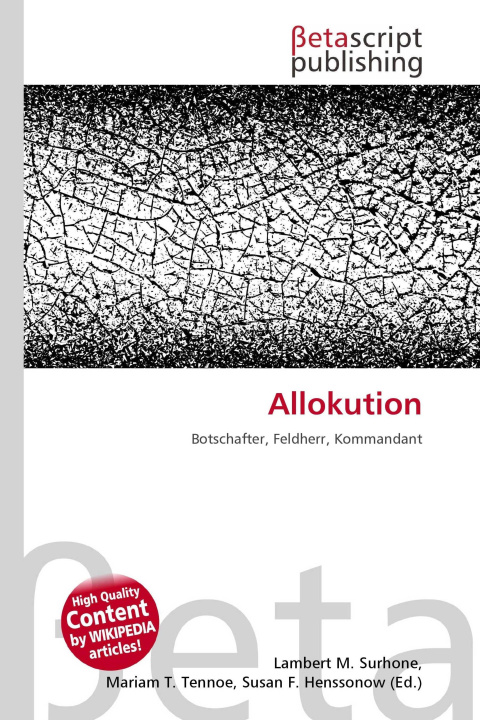Kniha Allokution Mariam T. Tennoe