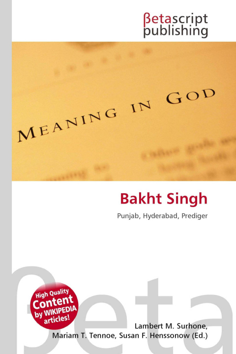 Kniha Bakht Singh Mariam T. Tennoe
