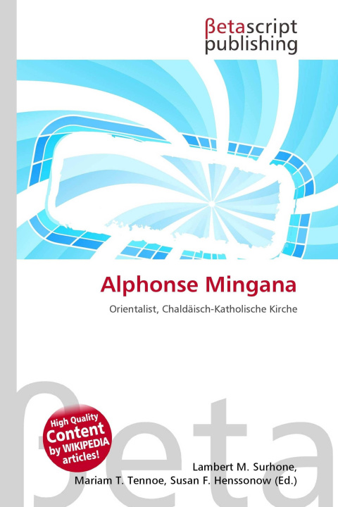 Knjiga Alphonse Mingana Mariam T. Tennoe