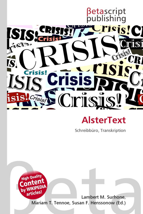 Kniha AlsterText Mariam T. Tennoe