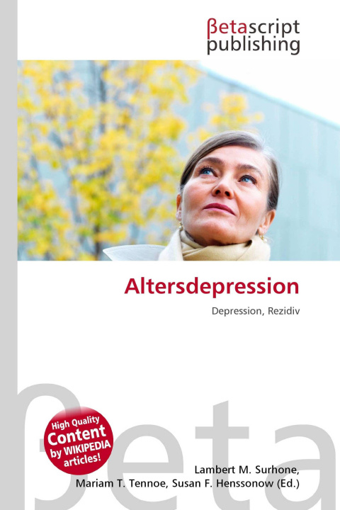 Kniha Altersdepression Mariam T. Tennoe