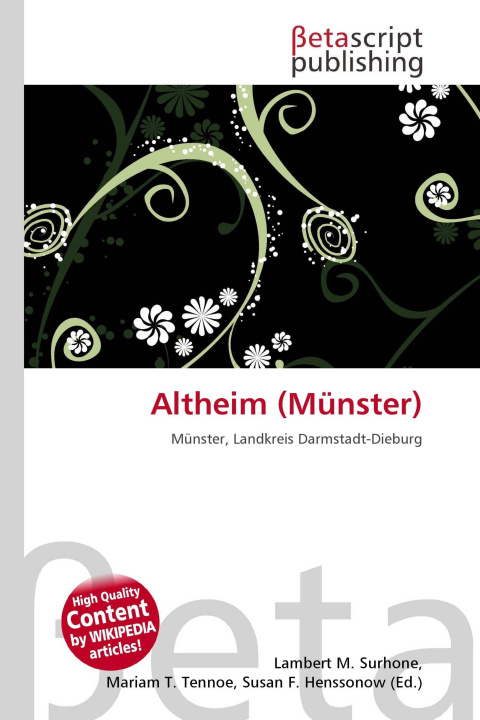 Knjiga Altheim (Münster) Mariam T. Tennoe
