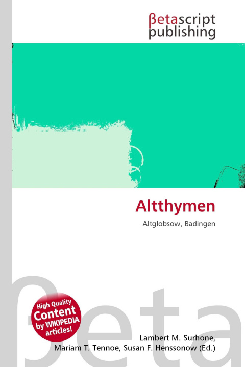 Kniha Altthymen Mariam T. Tennoe