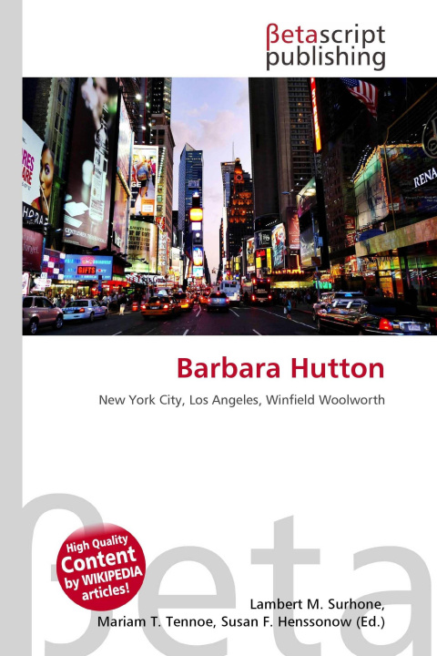 Kniha Barbara Hutton Mariam T. Tennoe