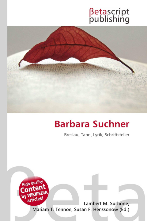 Kniha Barbara Suchner Mariam T. Tennoe