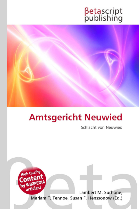 Kniha Amtsgericht Neuwied Mariam T. Tennoe